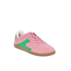 No Boundaries Women's Sport Sneakers Lace Up Pink Green Size 9 New in Box